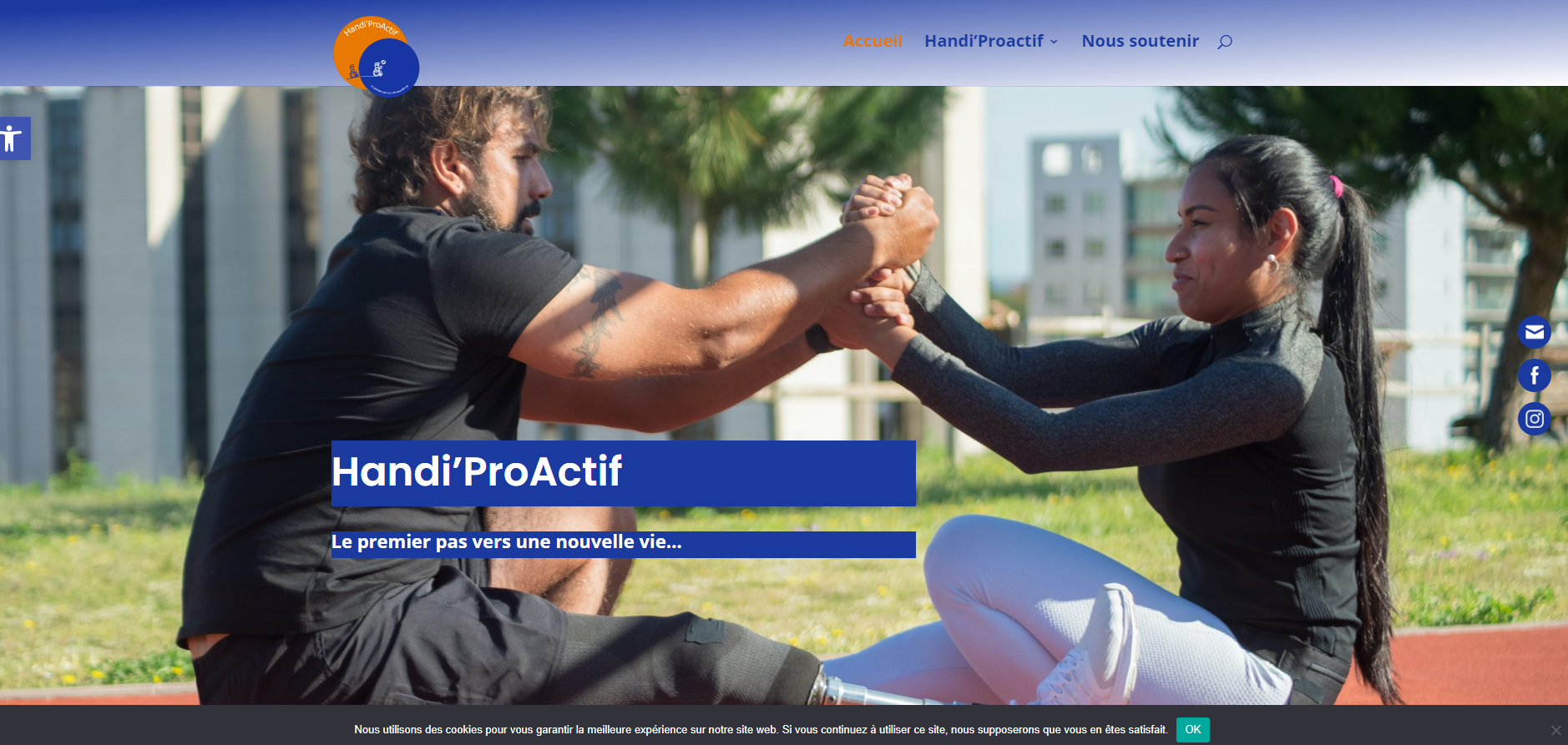 site handiproactif projet 24U développementc